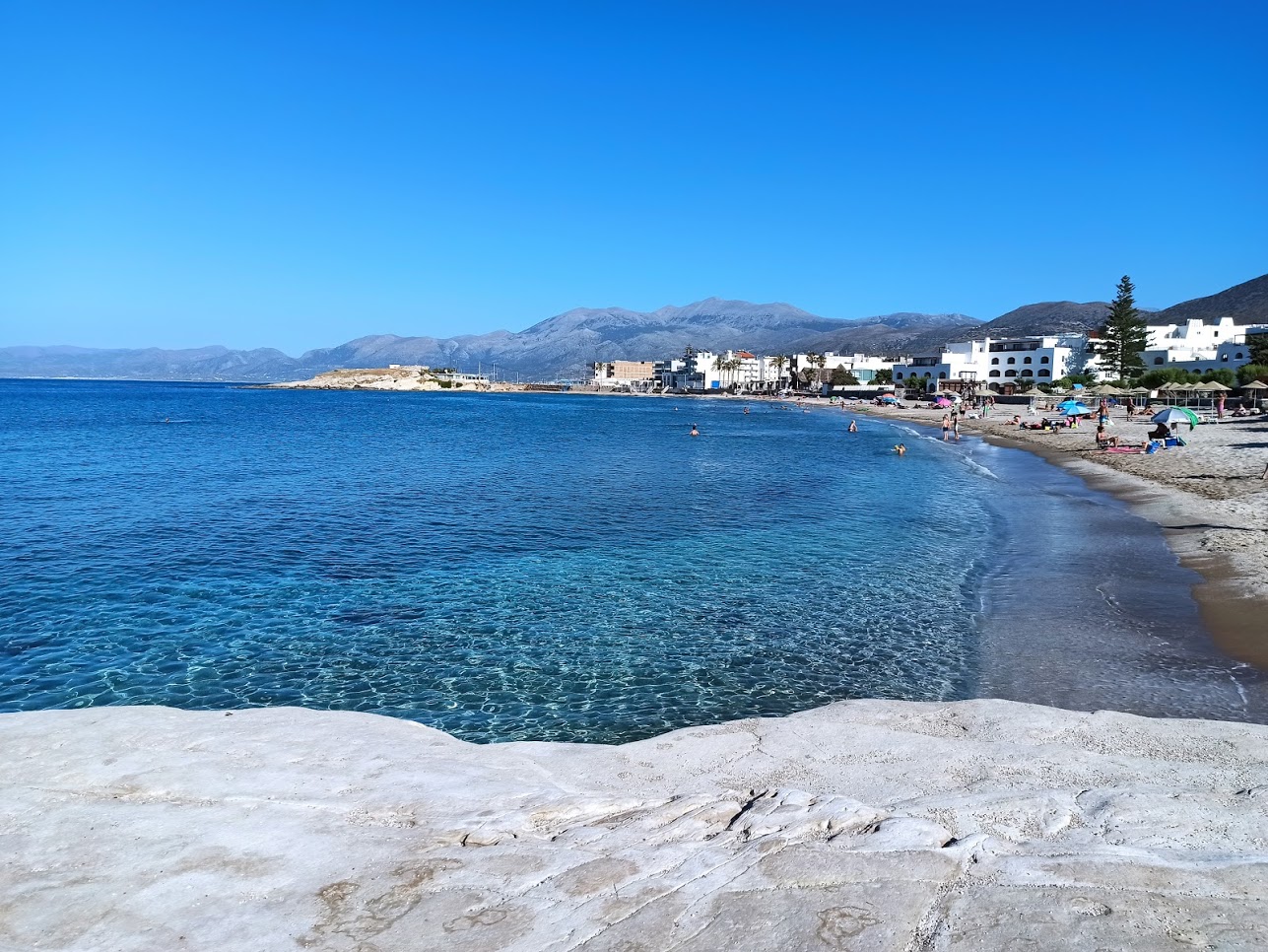 Hersonissos beach and resort hotels near Heraklion